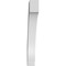Ekena Millwork 3-in. W x 18-in. D x 24-in. H Imperial Architectural Grade PVC Knee Brace BRCP03X18X24IMP - alternate 5